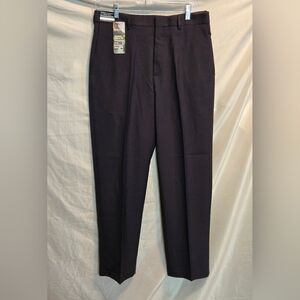 Haggar Men's NWT Dress Pants 32/30 Charcoal Grey Flex Stretch Straight